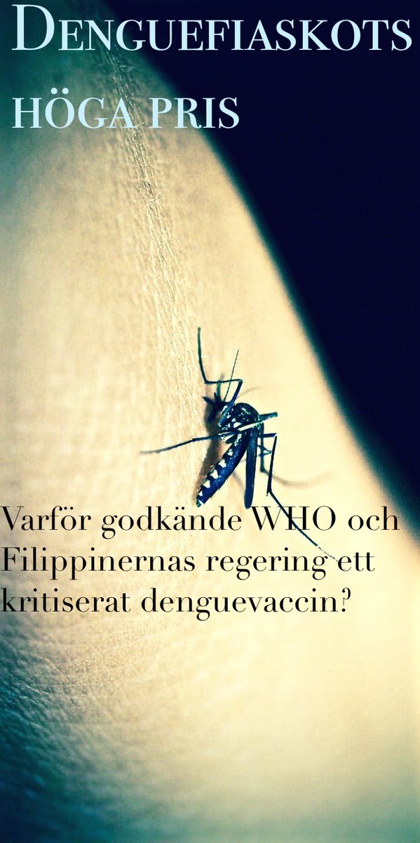 rastareportern's tweet image. 2016 sjösattes ett ambitiöst och påkostat #vaccinationsprogram i #Filippinerna. 800 000 skolbarn fick ett #WHO-godkänt #dengue-#vaccin: #Dengvaxia. Men snart kom problemen: hälsomässiga, politiska, ekonomiska.

Vad hände? Och händer nu?

tidningensyre.se/global/2019/nu…

#vetenskap #hälsa