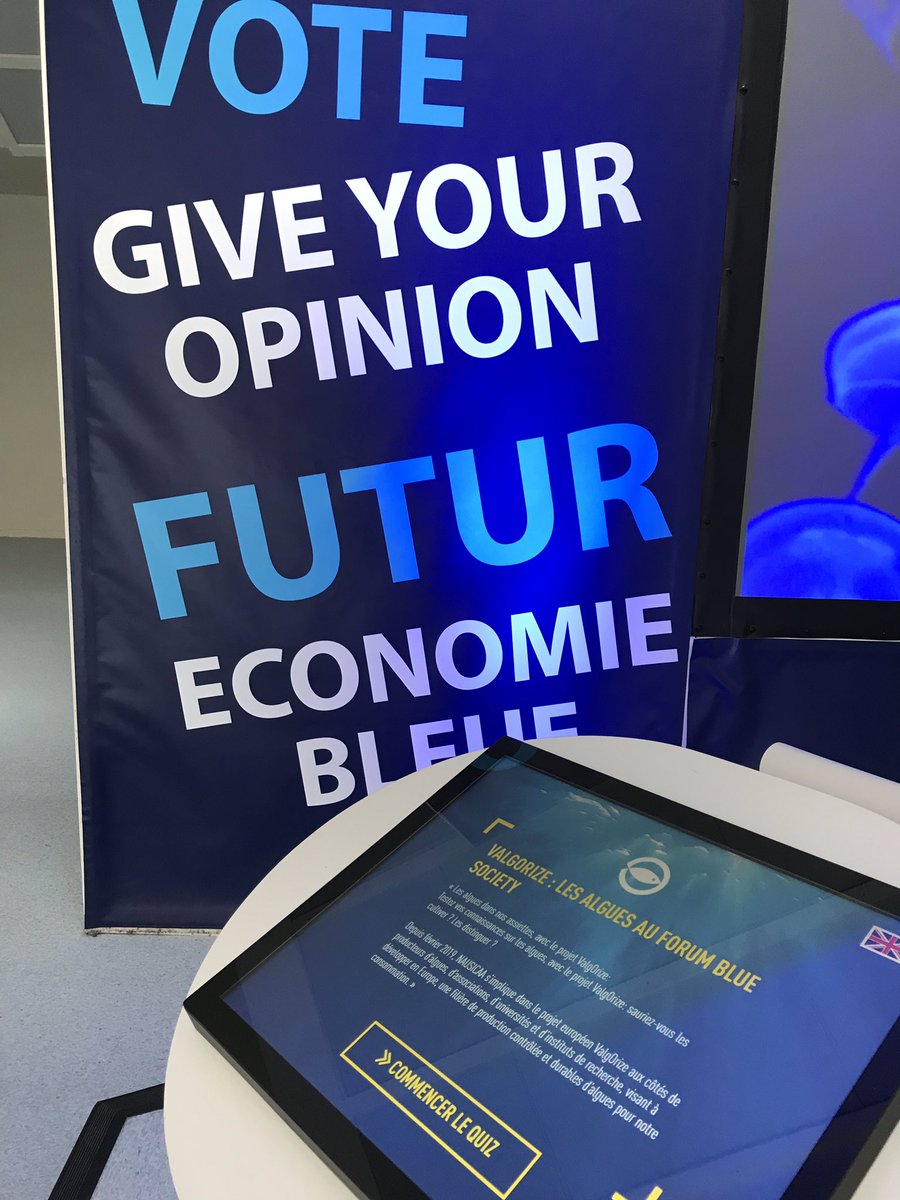 📅 #WorldOceanDay 🌍🌊

Les #algues dans nos assiettes, avec le projet <a href="/valgorize/">ValgOrize Interreg2Seas</a> 
A l’occasion de la #journeemondialedelocean, venez tester vos connaissances sur les #algues, toute la journée sur le forum de la #Blue #Society à <a href="/PlaneteNAUSICAA/">Nausicaá</a>