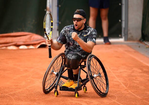 TennisAustralia's tweet photo. History maker! 🏆 

@DylanAlcott beats David Wagner 6-2 4-6 6-2 to win the first ever Roland Garros quad singles title. 

#GoAussies #RG19 https://t.co/AztUhe79CH