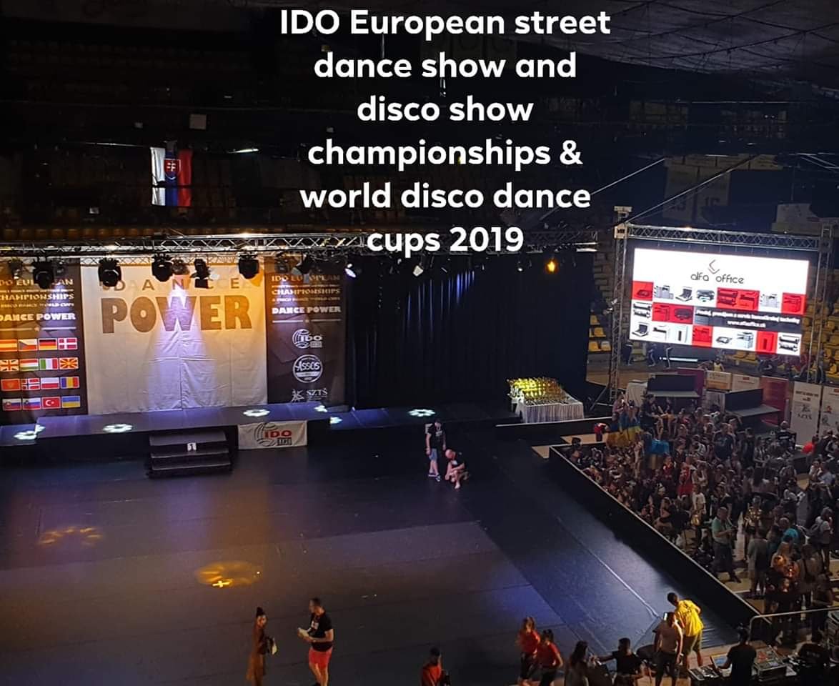 Alfaoffice_sro's tweet photo. IDO European street dance show and disco show championships &amp; world disco dance cups 2019 #alfaoffice #dancepowerido #idoworldchampionship #Bratislava #Slovakia https://t.co/tPaYboDyhs