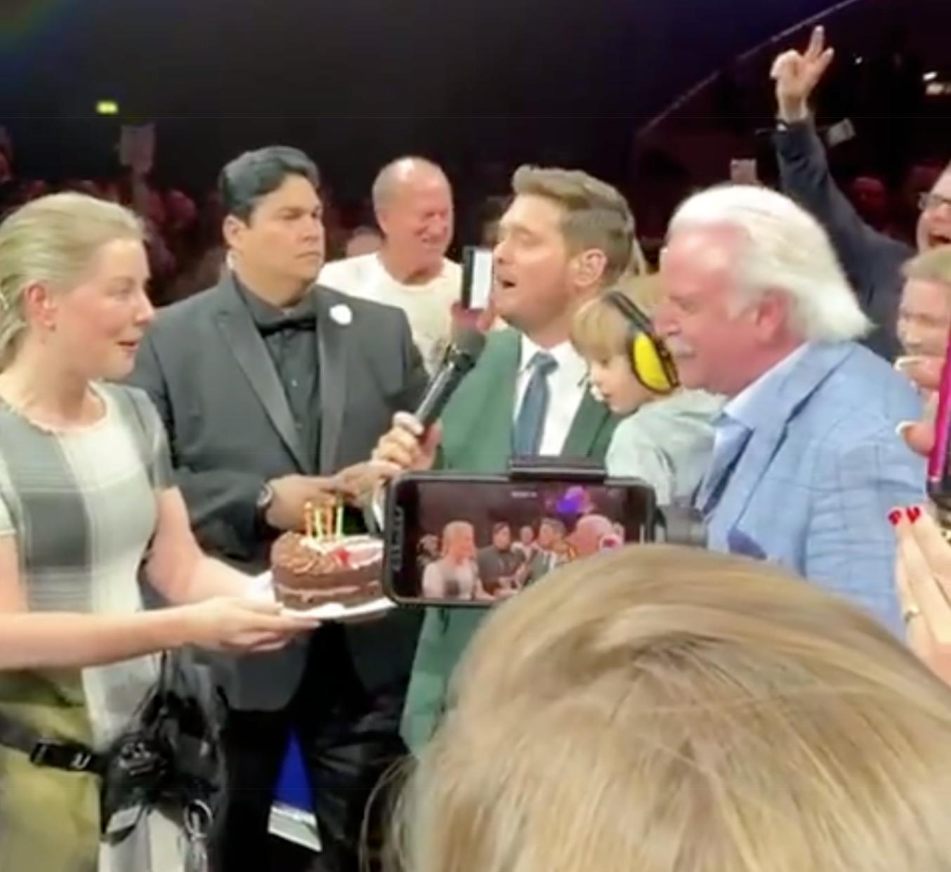 WATCH: sings happy birthday to during 3Arena gig  