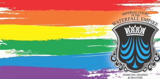 WaterfallEmpire's tweet photo. The Waterfall Empire welcomes you to join them today at Montebello Park in St. Catharines for Pride Niagara #PITP2019. Stop by our community table to visit our volunteers sharing the efforts of the Imperial Court.  

#TeamWaterfallEmpire https://t.co/f5lcqbDjYR