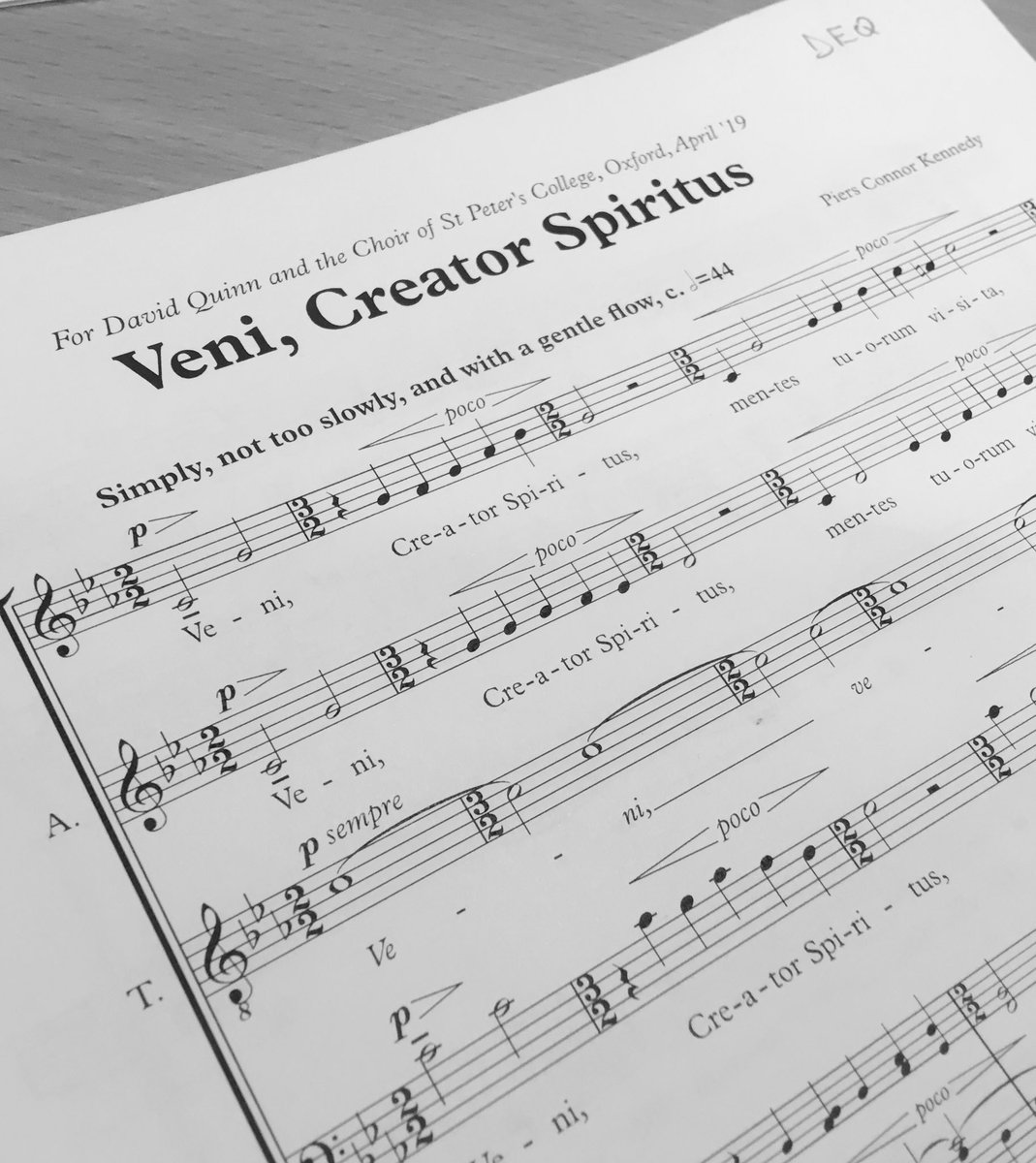 David Quinn (@davidedwinquinn) on Twitter photo So grateful to <a href="/PiersKennedy/">Piers Kennedy</a> for this composition. Premiere #Pentecost performance tomorrow #evensong <a href="/SPC_Choir/">St Peter's Choir</a> along with music by Lloyd and McDowall. So grateful to <a href="/PiersKennedy/">Piers Kennedy</a> for this composition. Premiere #Pentecost performance tomorrow #evensong <a href="/SPC_Choir/">St Peter's Choir</a> along with music by Lloyd and McDowall.