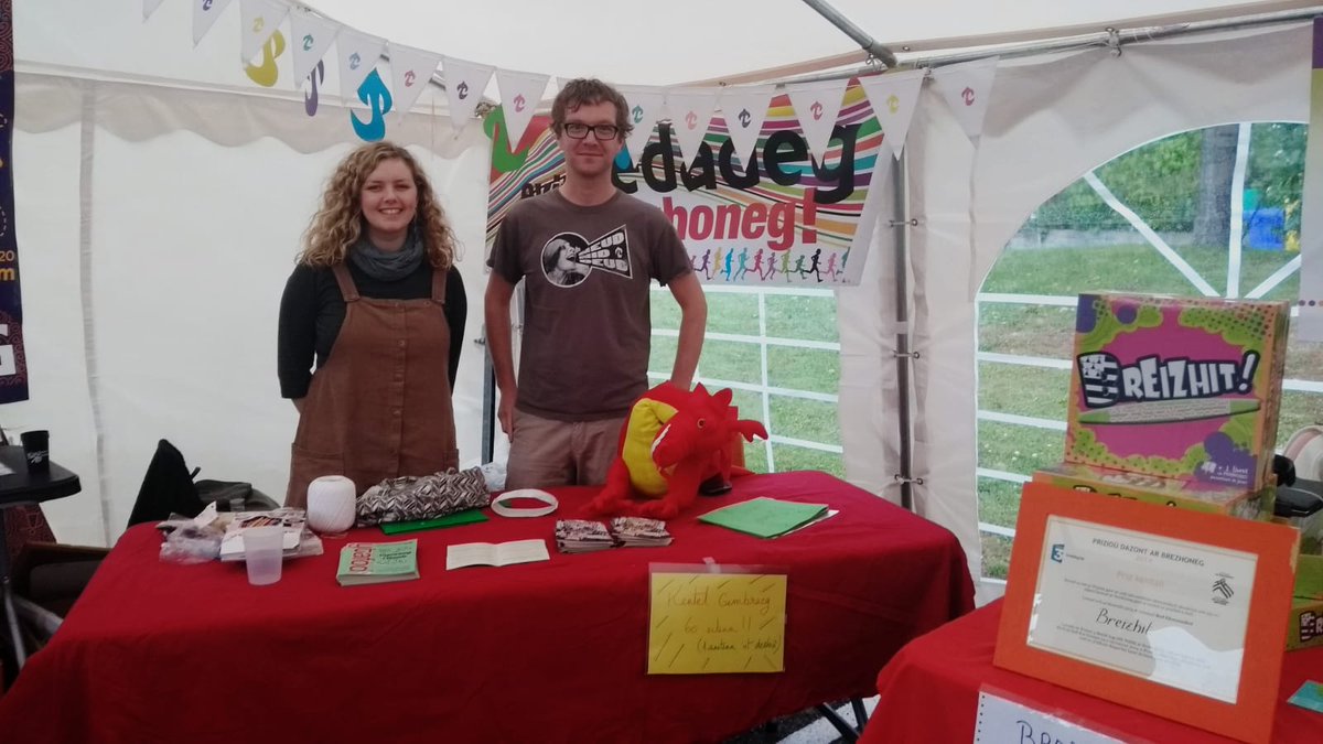 Dyma ein stondin yng ngŵyl genedlaethol Llydaw #GBB2019