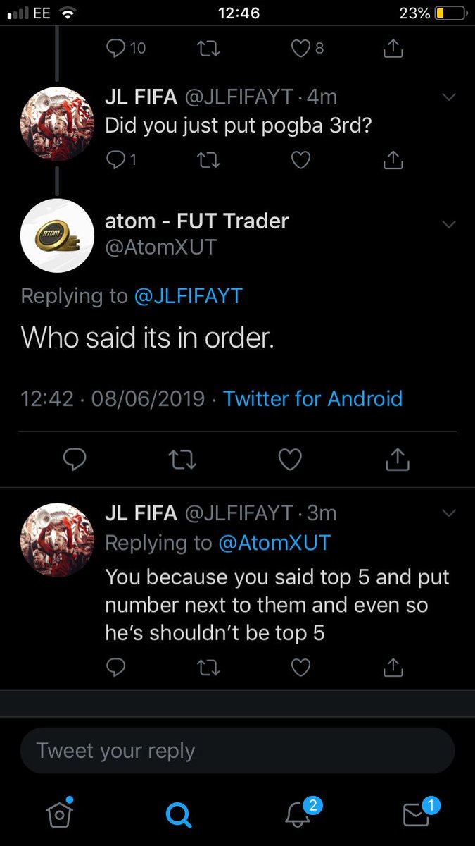 JLFIFAYT's tweet photo. @AtomXUT blocked me for saying this? All because he said pogba is 3rd best in the world ffs https://t.co/itdsgbmggh