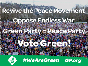 The #warmongers in Washington along with their cheerleaders in #CorporateOwnedMedia continually bang the drums of #war.

They want us to believe #Iran, #Venezuela, #China, #Russia are enemies. They're not.

Let's revive the #PeaceMovement & #EndEndlessWar! 

☮️#WeAreGreen☮️