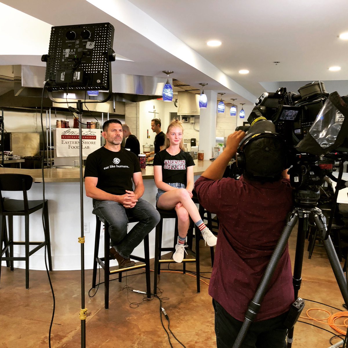 Eastern Shore Food Lab (@esfoodlab) on Twitter photo @marylandpublictv came to the ESFL at <a href="/washcoll/">Washington College</a> to learn more about our unique program as they are highlighting various college programs across the state.
.
#eatlikehumans #esfl #tv #college #collegelife #realworldlearning #spreadtgemessage #tvshow #filming @marylandpublictv came to the ESFL at <a href="/washcoll/">Washington College</a> to learn more about our unique program as they are highlighting various college programs across the state.
.
#eatlikehumans #esfl #tv #college #collegelife #realworldlearning #spreadtgemessage #tvshow #filming