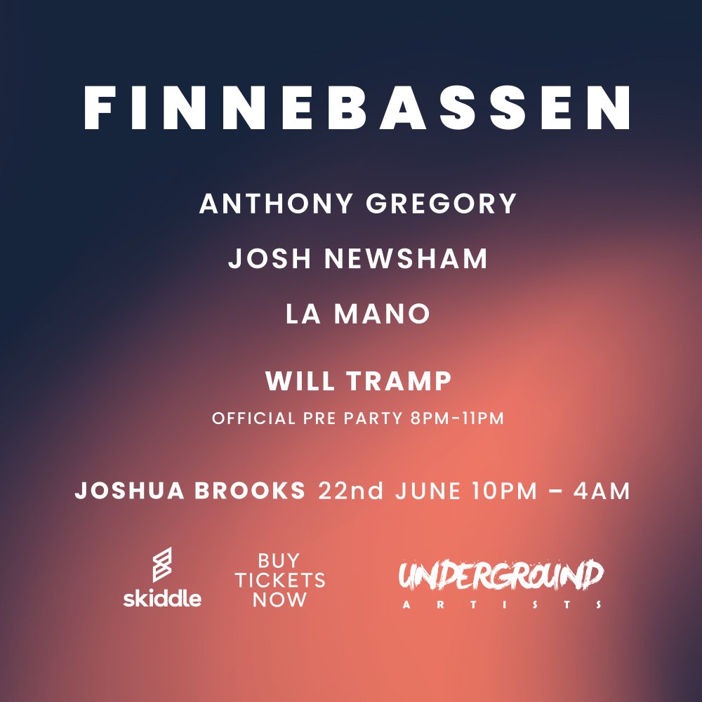 We are delighted to have the amazing Will Tramp joining us to play our official pre party on June 22nd at Joshua Brooks last few advance tickets available from Skiddle #housemusic #electronicmusic #manchester #miuramusic #joshuabrooks