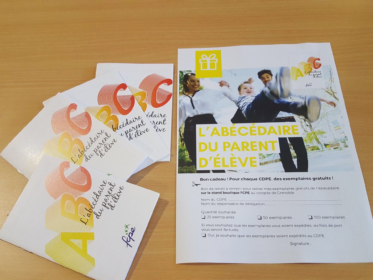 FCPE_nationale's tweet photo. #astucecongrès En avant-première, découvrez le nouvel Abécédaire du parent d’élève. Un bon moyen pour engager la discussion avec les parents d’élèves du primaire et les convaincre d’adhérer à la FCPE ! #congrèsFCPE https://t.co/z6A5Ia8WLR