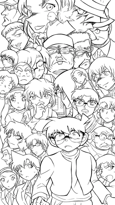 そうそう、もしこの狂いに狂った塗り絵やりたい人いたらどーぞ♡
線画より遥かにカンタンですよ〜😊 