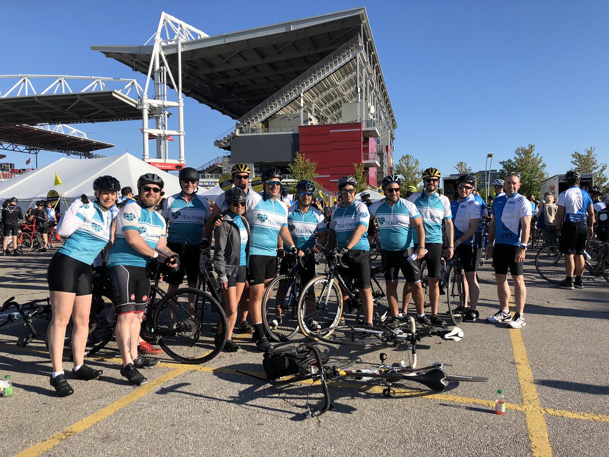 Team #TEALPOWER participating in our 6th @TheOntarioRide for <a href="/thePMCF/">The Princess Margaret Cancer Foundation</a>!