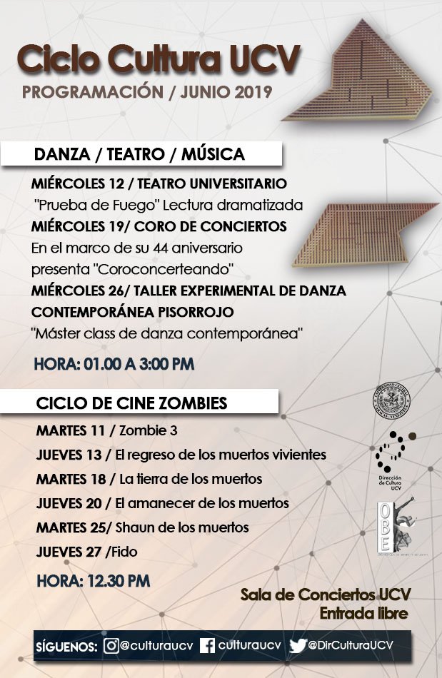 Dirección de Cultura #UCV tweet media