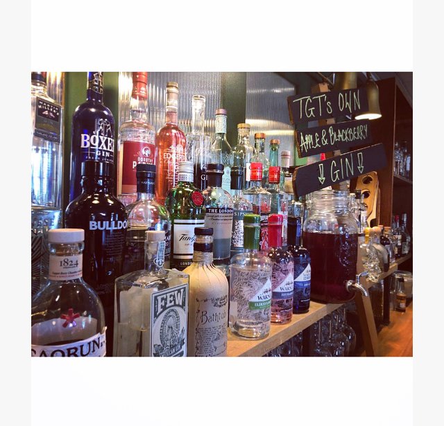 TGT’s own Apple &amp; Blackberry infused Gin, in celebration of World Gin day. Available to try or buy this weekend. 🍏🌎
