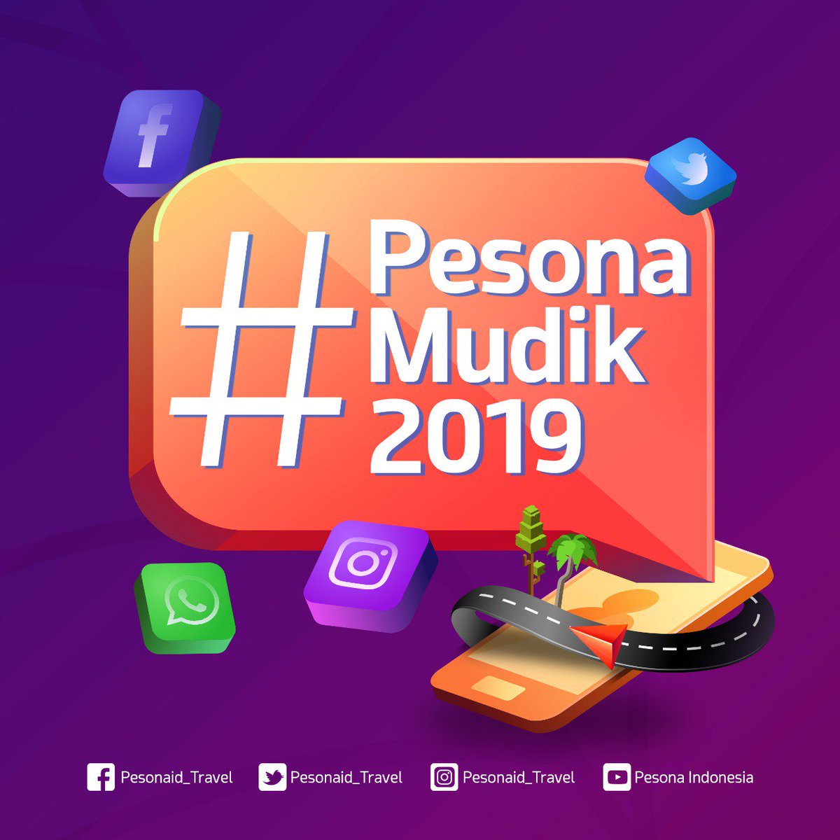 Periode II Lomba Foto Instagram #PesonaMudik2019 digelar 27 Mei – 10 Juni 2019. Sedangkan pengumuman dilakukan 15 Juni. #PesonaMudik20l9