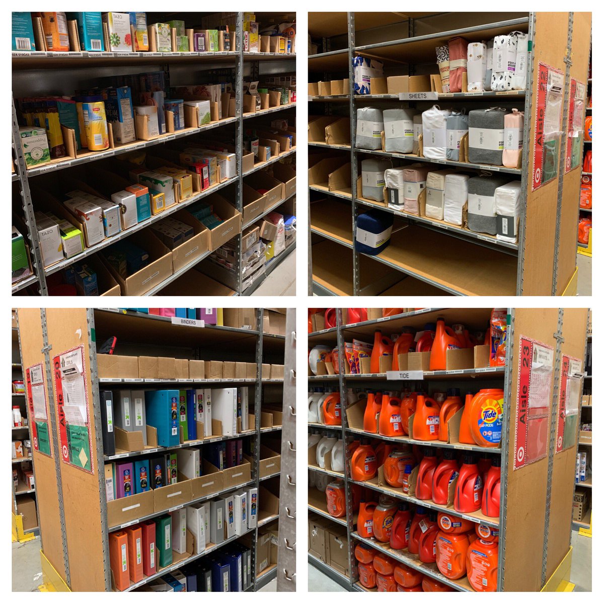 donhumphrey3's tweet photo. @ContrucciJoe @I_Tob26 @Katemard1 111 backroom sorted, low, and as clean as the salesfloor. #everyday #SetTheBarToRaiseIt #WeAre111 https://t.co/f0L0Wqy1XQ