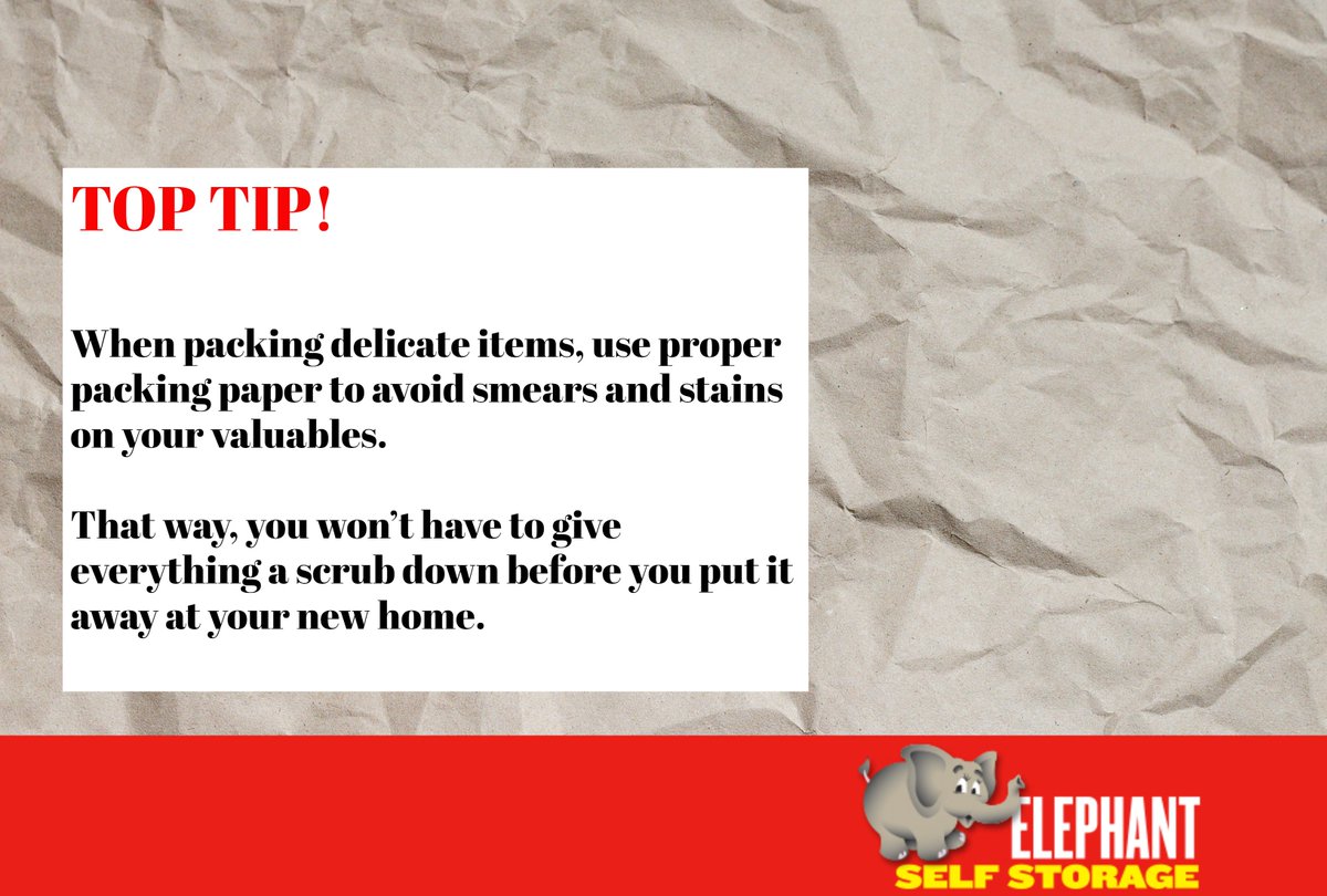 ElephantStorage's tweet image. 🚚🏠 Elephant Self Storage Top Moving Tip 🚚🏠

elephant.ie/category/eleph…

📦Paper Packing 📦

Avoid Newspaper and Magazine paper.📦

#DublinStorage #ElephantStorage #PackingSupplies #MovingBoxes #MovingHouse