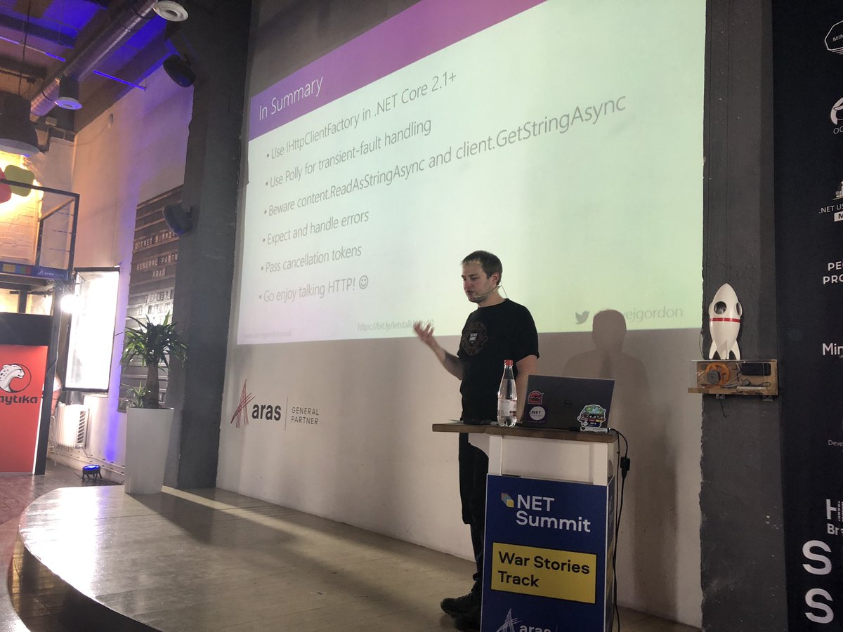 michael_staib's tweet image. Awesome talk by @stevejgordon about how to talk http on .net core. #dotnetby