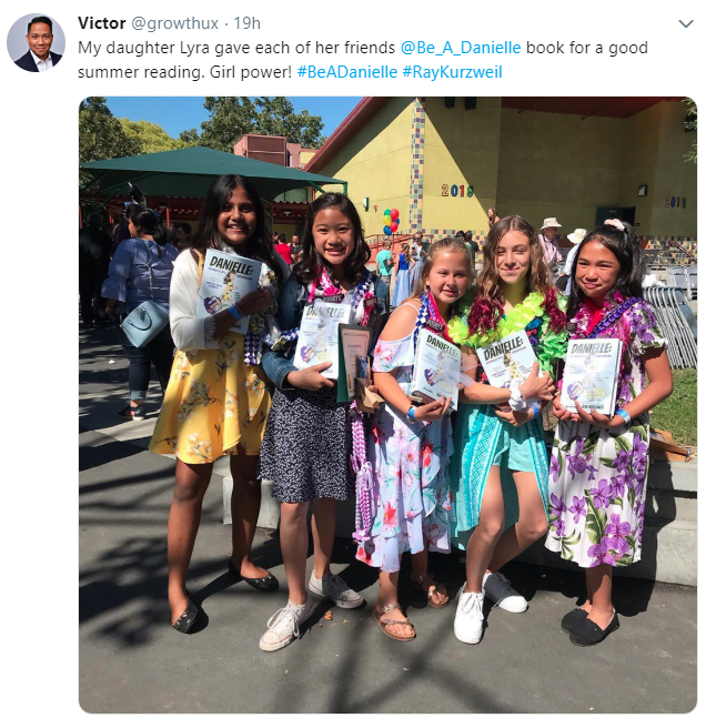 Be_A_Danielle's tweet photo. You're our hero, Lyra! πβ¨ #GirlPower
We love seeing photos of our readers! DM us with a picture of you and your book.
Grab a copy (or 4) π: https://t.co/q5CKEnJ6X8
πΈ: @growthux
#BeADanielle #RayKurzweil https://t.co/uoZgOANCYf