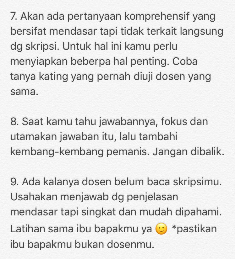 madeandi's tweet photo. Tips Menjawab Pertanyaan saat Sidang Skripsi⁣ https://t.co/n21dS4QHaG