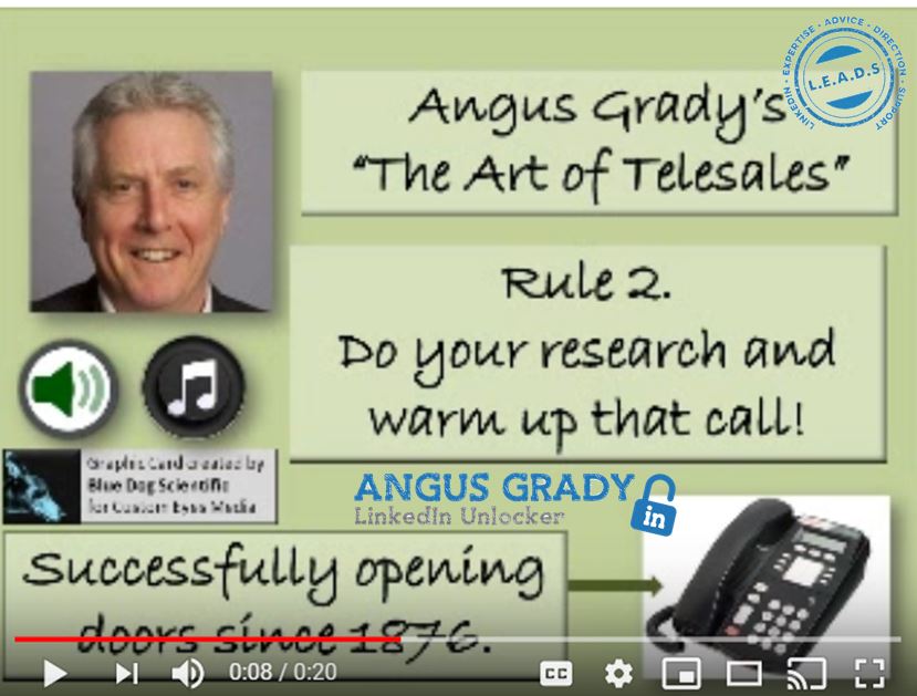 AngusGrady's tweet photo. How much prep do you do before making a Telephone call?
Play ➡️ https://t.co/GkvfjiA9px #LinkedinUnlocking https://t.co/ZjVVWQJltI