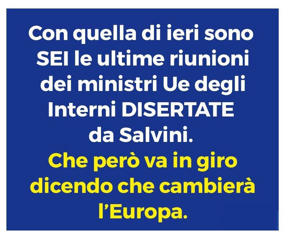 Maurizio_72's tweet photo. @matteosalvinimi è più importante fare #comparsate che andare a un riunione dell’EU con argomento #migranti affermando poi che la EU lascia sola l’italia Già nel 2014 avevano capito di che pasta era fatto https://t.co/tccJBCE9yh Ed è una #FakeNews #bacioni #60milionimenouno #NonSeiMioPadre https://t.co/ZSm9epM5Ep
