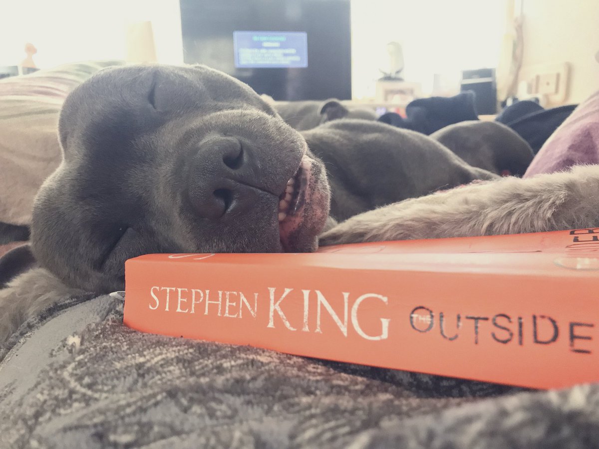 Mala_87's tweet photo. Reading and snoozing 💤 #happyweekend 
📖 @StephenKing #outsider https://t.co/teeqCUkujl