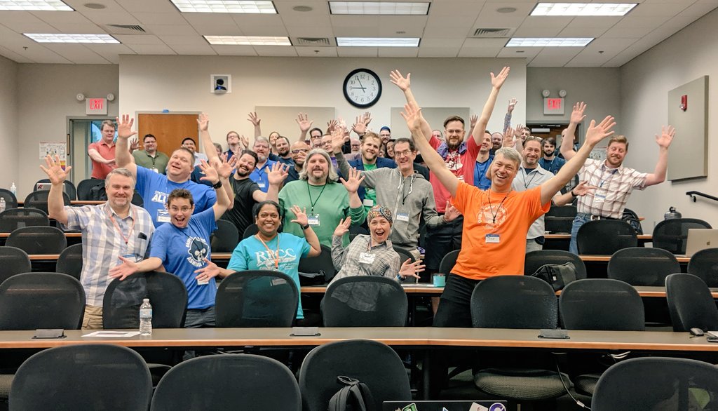 DrupalNooga's tweet photo. Drupal camp Chattanooga is underway. #dccha big thanks to all our sponsors. @hook42inc @gatsbyjs @lullabot @achieveinternet https://t.co/HuASZVUVWP