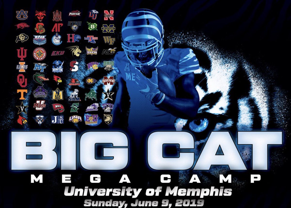 Headed to Memphis for the Big Cat Mega Camp Sunday <a href="/Westcreek_FB/">West Creek Football</a>