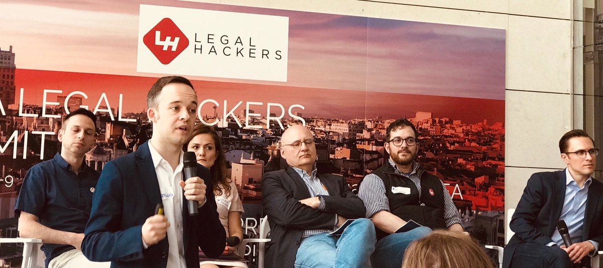 Great speakers at #legalhackEMEA #LegalHack <a href="/potkewitz/">Mark Potkewitz</a> <a href="/Stefan__Eder/">Stefan Eder</a>