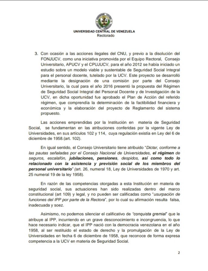 Rectorado UCV tweet media