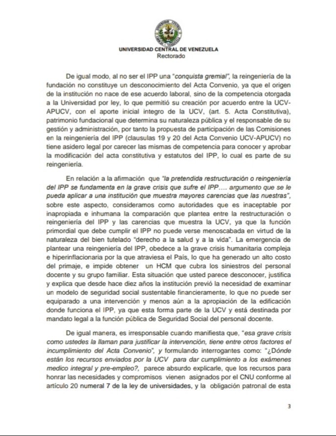 Rectorado UCV tweet media