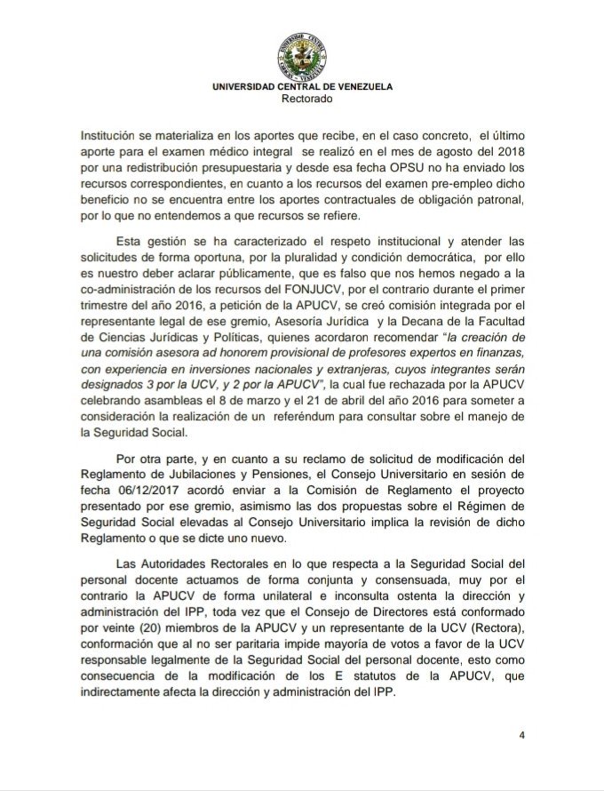Rectorado UCV tweet media