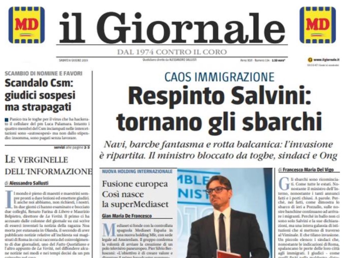 mgdj56's tweet photo. #PericoloRosso

Tutto voluto per togliere potere a #Salvini.

#Toghe (#ZeccheRosse) #Sindaci (#SinistraComunista) #Ong (#OrganizzazioniPontificeFuorilegge) la #NuovaAssociazione a #Delinquere é #Sovversiva #Mafiosa. https://t.co/hOsACWTaZe