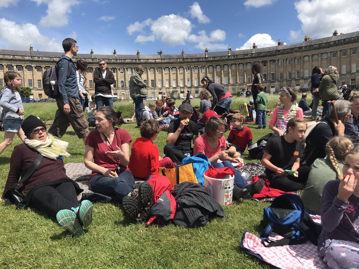 BatheastonHead's tweet photo. After all our marching, we enjoyed a picnic in the sun. Well done Batheaston #protestpicnic @FairBath https://t.co/GwSxTbhQoy