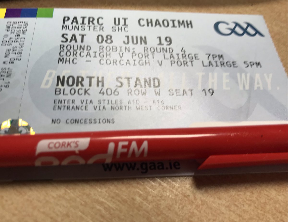 We have a pair of tickets to Cork v Waterford this evening - who wants them? Just retweet this and tweet us the word Rebels when you do. You must be able to collect the tickets in our office in Bishopstown. We’ll announce the winner at 3pm!