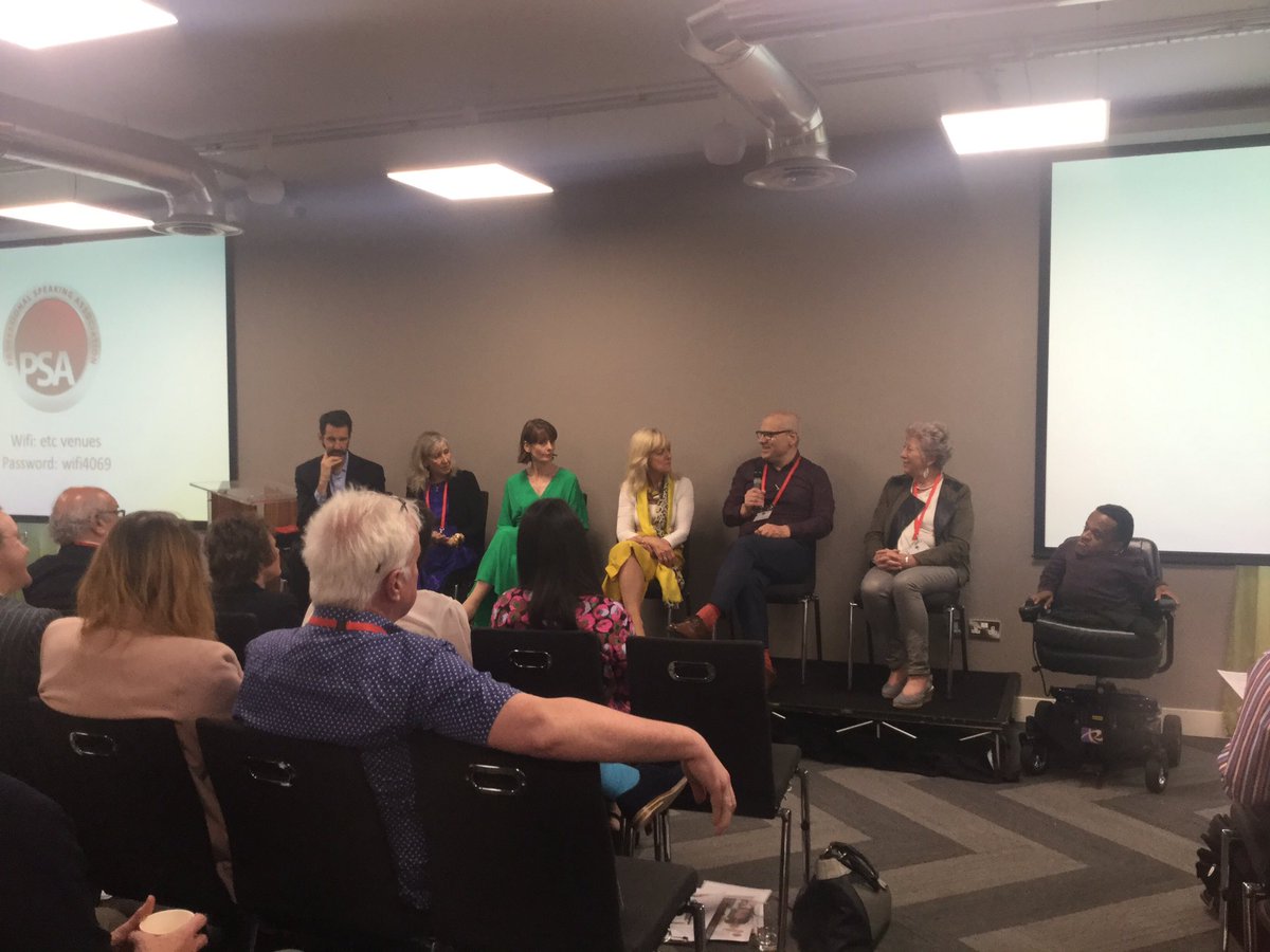 PSALondon's tweet image. Reviewing the speaker booker session from this morning, with stage of this mornings’ great speakers @RMAElevates @Sylviabaldock @Dave_Henson @angeladellar @RachelMaunder @suegwil @WinstonSpeaker