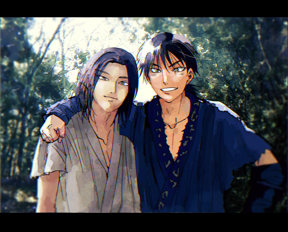 ワンダー Auf Twitter 実写キングダムの写真集の漂と信が肩組んでるやつ ああこの二人ほんと仲いいんだなあ いい笑顔だなあ って凄く胸熱だったので描いた キングダム