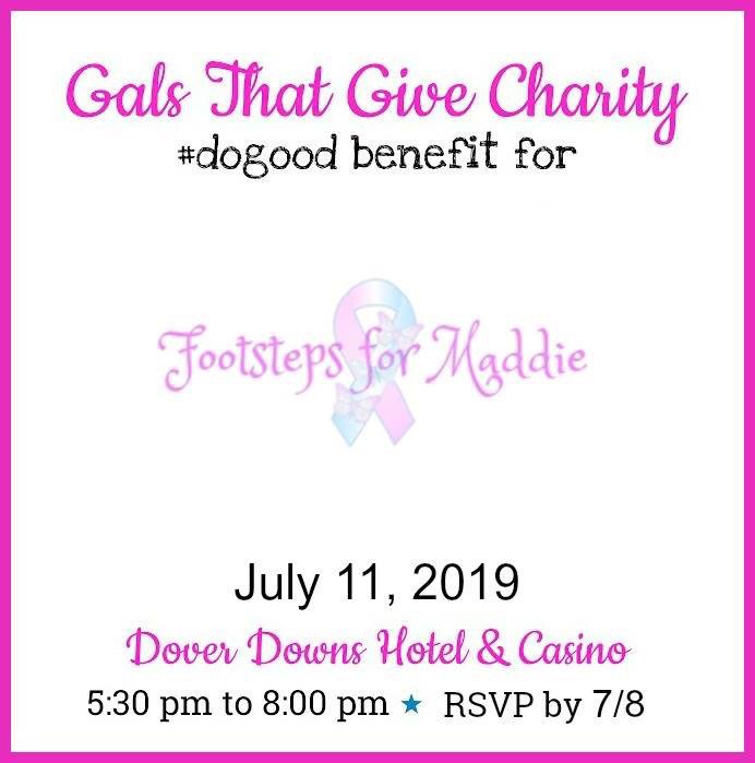 One month till the next Gals That Give event! Yay! Come join the #DoGood community to support and give back to Footsteps for Maddie. Register for tickets at bit.ly/GalsFootstepsf…. #gals4charity #netde