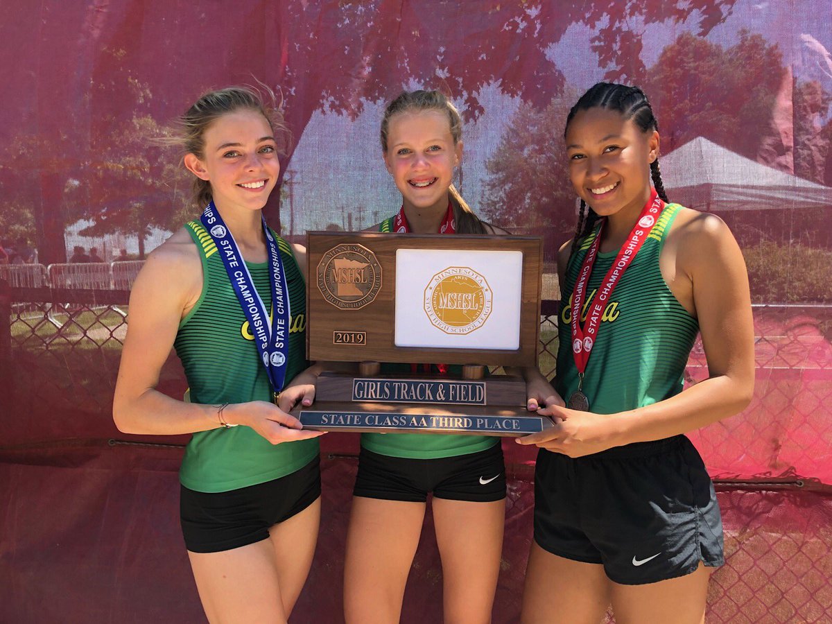 These 3 girls place our Girls’ Track &amp; Field team in 3rd place at the State AA meet. #Amazing