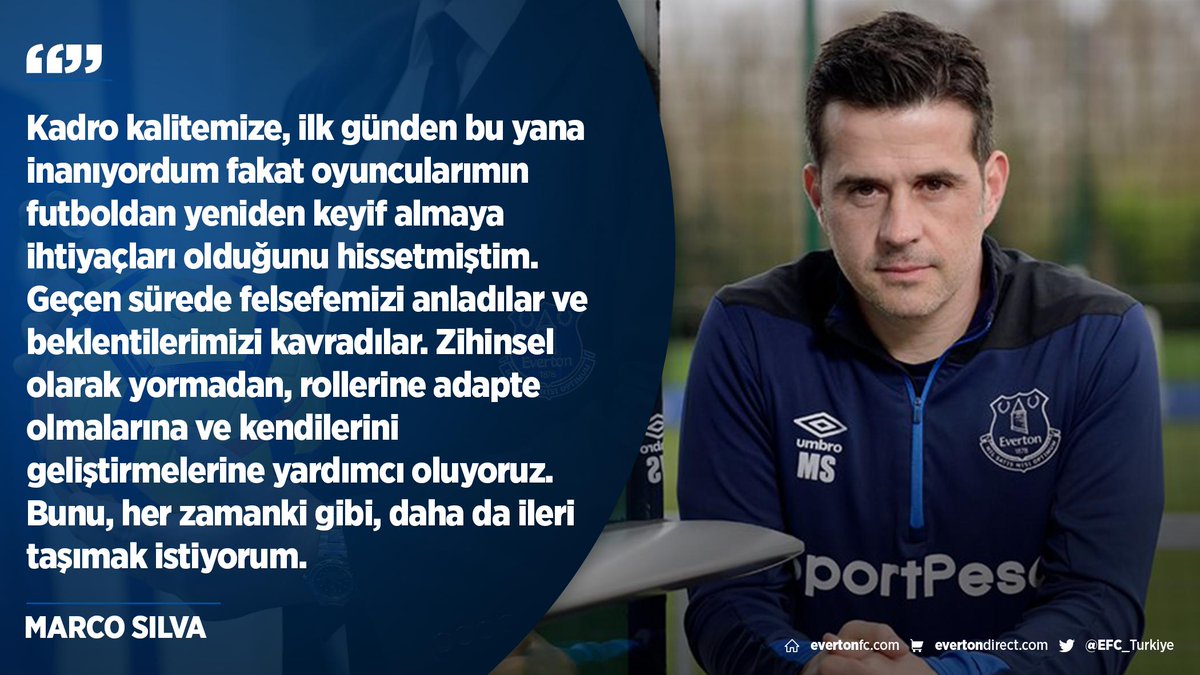 🗣️ | Teknik patronumuz Marco Silva, "Şu an her şey, göreve başladığımız günden farklı" diyor ve her sezon Avrupa kupalarında yer alan bir takım olma hedefine vurgu yapıyor.

#EFC ⬇️