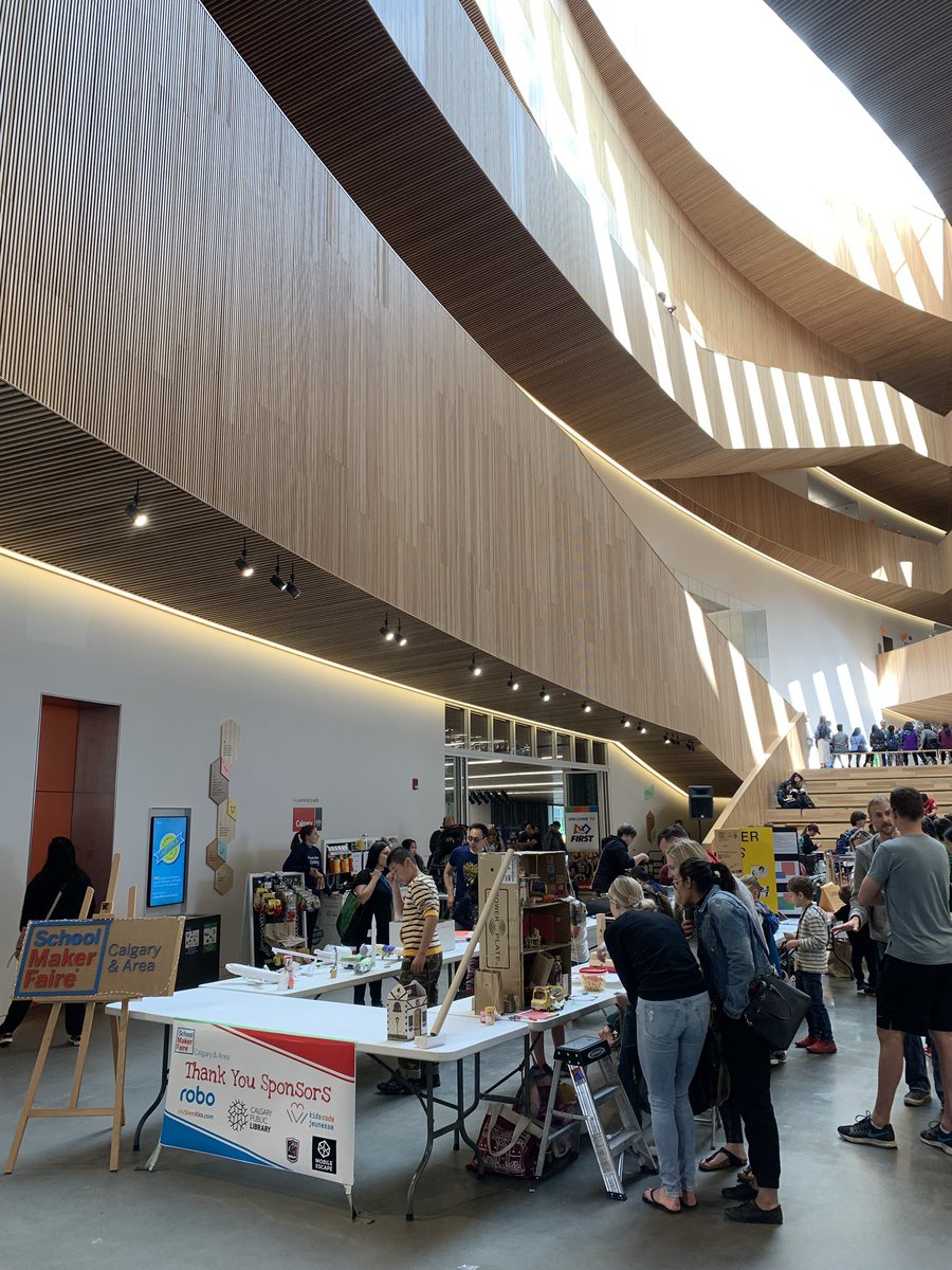 We’re grateful to the <a href="/calgarylibrary/">Calgary Public Library</a> for letting us use this amazing space. #smfyyc2019