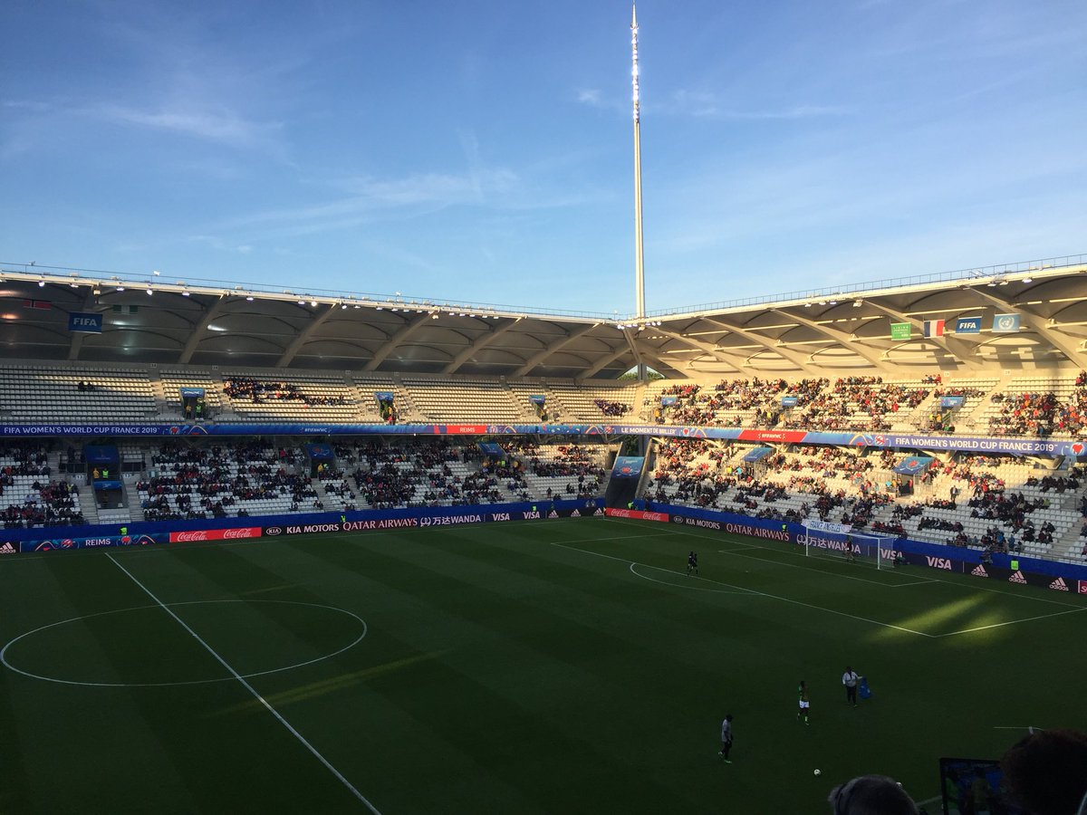 KieranPender's tweet photo. Beautiful evening in Reims, where Iโm on #FFAWWC duty at Norway v Nigeria for @guardian_sport #NORNGA https://t.co/BsHy73hdYx