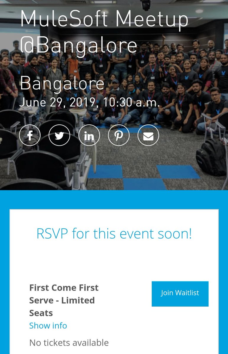 Mulesoft Meetup in Bangalore on 29th June 2019 at CSG 

<a href="/MuleSoft/">MuleSoft</a> <a href="/csg_i/">CSG</a>