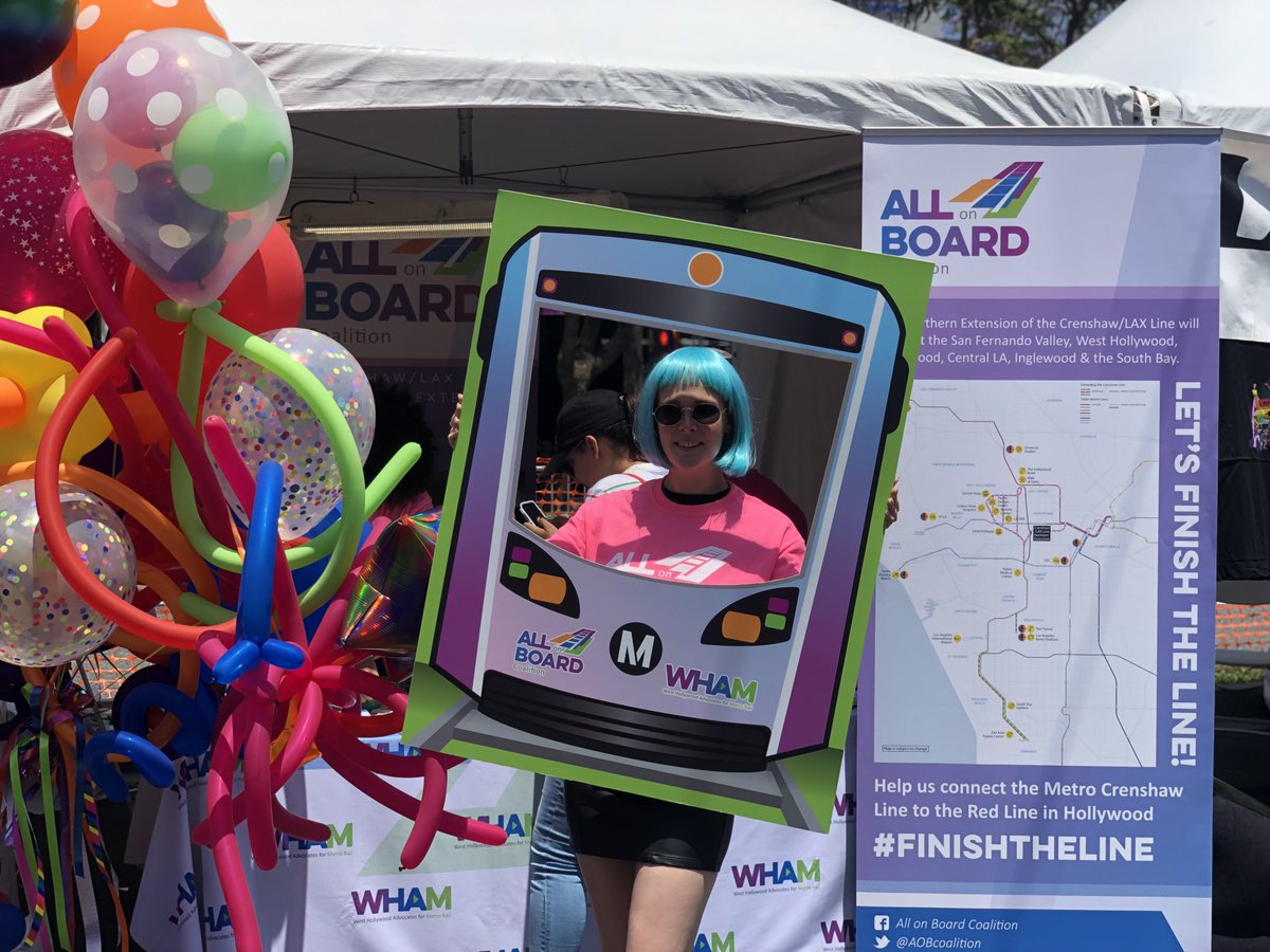 AOBCoalition's tweet photo. Are you on board for more Metro? Clare sure is! Come show your support!! 🚊 🏳️‍🌈❤️ #FinishTheLine #pride #happypride https://t.co/UMnumNnWkS