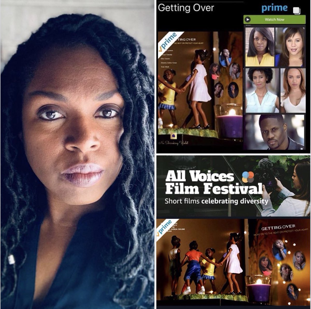 TheMicheleLyman's tweet photo. Please support by watching Getting Over on Amazon Prime. Festival streaming window ends June 24th.  Amazon Link:  https://t.co/Dk5mDJORfH 
#directorslife  #supportindiefilm #diversitymatters #gettingovershortfilm #contentcreator #amazonprimevideo #allvoicesfilmfestival https://t.co/rF2KeD9lJ1