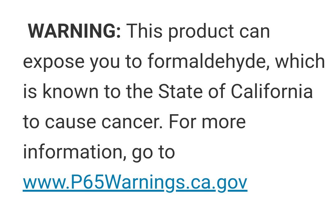 Looking at different products and come across this warning on one 😯