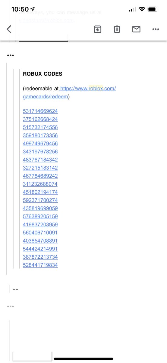 Kreekcraft On Twitter They Re Not Fake Here S Literally The Email From Roblox All These Are Already Redeemed Btw Https T Co Xsgrfhdgad Https T Co Mbsjhvxoks - robux codes not redeemed