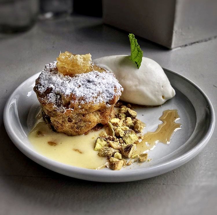 Pistachio Bread Pudding with coffee this morning… Don’t mind if I do! 
.
📸<a href="/chromatic/">-</a>.caroline