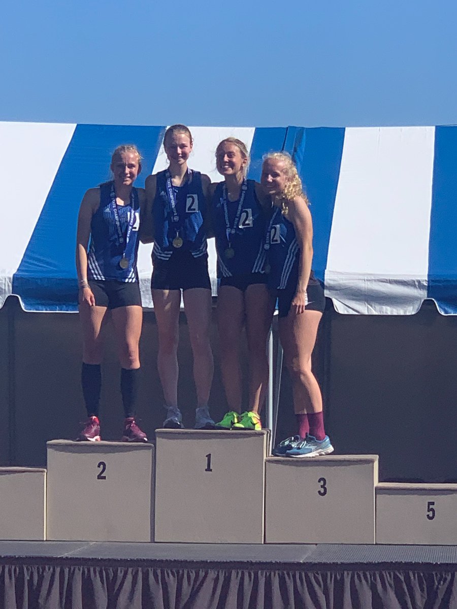 📢Breaking News!
Skippers <a href="/minnetonkatf/">Tonka Track & Field</a> 4x800 Relay Team (9:20.54) Takes 1st Place at MSHSL State Track and Field Meet!
(So. Annalise Johnson, fr. Kate Leblanc, jr. <a href="/KylieMelz/">kylie melz</a> &amp; jr. Anna Wander)
Congrats girls! Way to bring it and #represent
<a href="/TonkaPrincipal/">Jeff Erickson</a> <a href="/TonkaSchools/">Minnetonka Schools</a> 
⚓️🏃‍♀️🥇