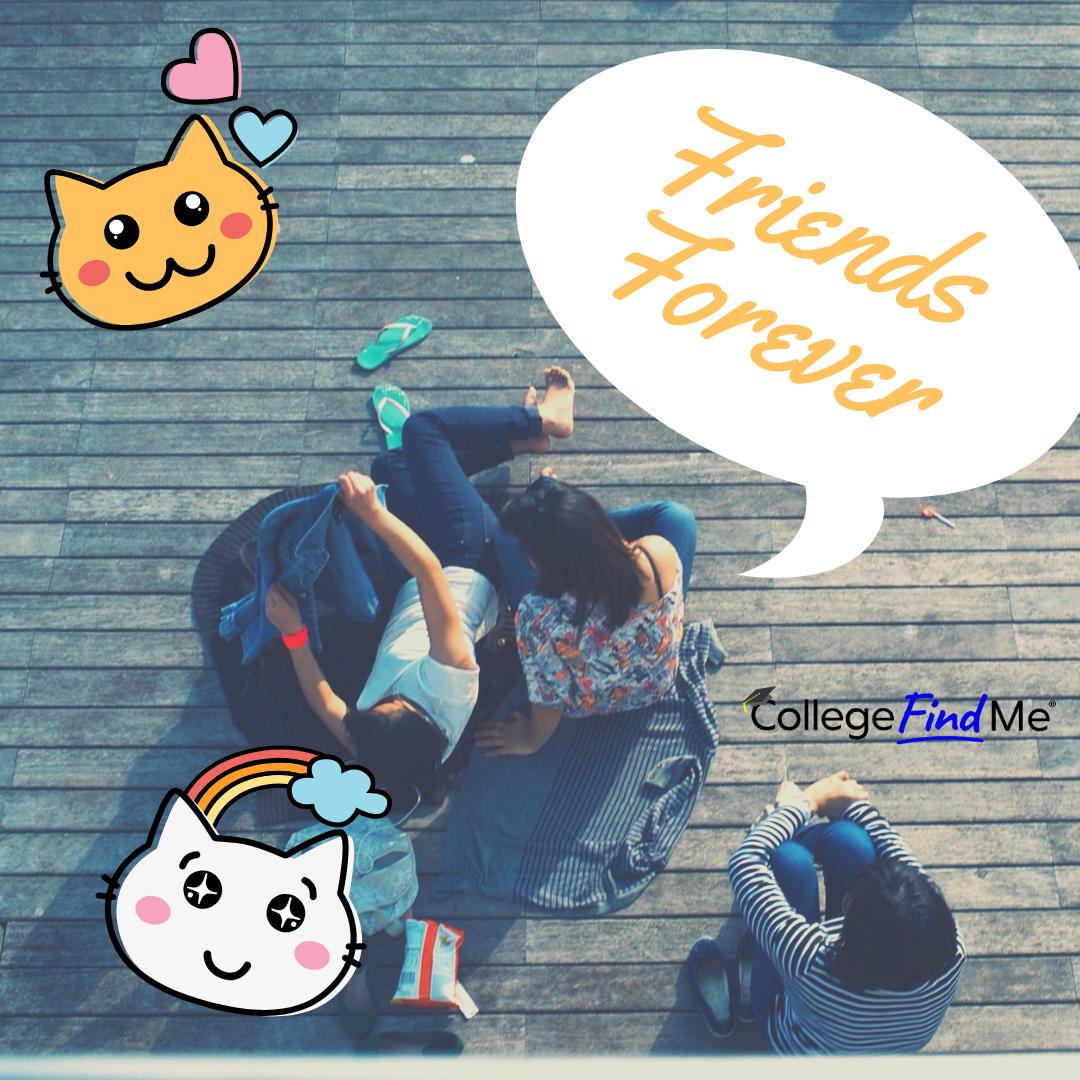 CollegeFindMe's tweet photo. It's National Best Friends Day! Imagine if you and your best friend could go to college together! Tag your bff. #bestfriends #bff #collegefindme #highschool #college https://t.co/2wMdB6IWp4